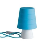Φωτιστικό Επιτραπέζιο Σιλικόνη  Μπλε  Καπέλο / Βάση Λευκή Faneurope DrumLBLU 8031440356763 