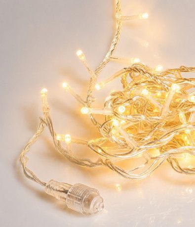 500Led Λαμπάκια Με Επέκταση,Πρόγραμμα Και Μετασχηματιστή Ip44 ,Διάφανο Καλώδιο/Θερμό Λαμπάκι , (5cm Απόσταση) 25 Μέτρα (Kelvin: 2.500 - 3.000) Με Καρούλι Αποθήκευσης Lianos 63391