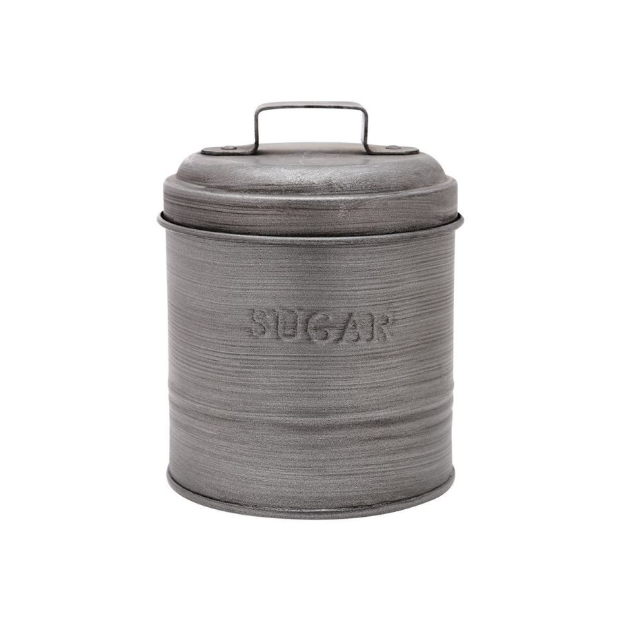 Δοχείο Ζάχαρης 11x11x14cm Μεταλλικό με Αεροστεγές Καπάκι 01-13318
