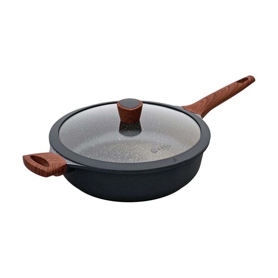 Ημιχύτρα 28cm 4,2lt Αντικολλητικό Χυτού Αλουμινίου Estia Home Art Stone 01-2404