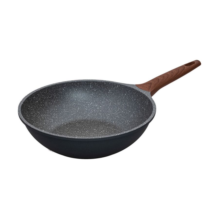Γουόκ 28cm Αντικολλητικό Χυτού Αλουμινίου Estia Home Art Stone 01-1223