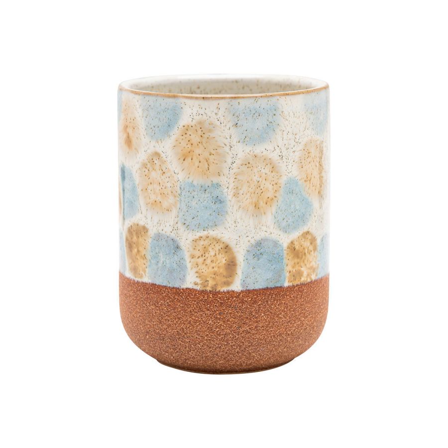 Ποτηροθήκη Μπάνιου Επικαθήμενη Πήλινη Estia Home Art Glaze 02-13400