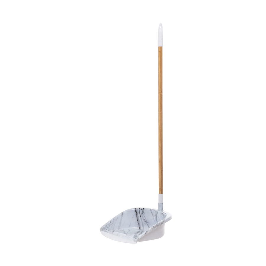 Φαράσι Λευκό Μαρμαριζέ με Κοντάρι Estia Home Art Bamboo Essentials Marble 04-14377