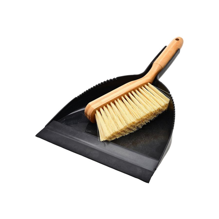 Σκούπα με Φαράσι Χειρός Μαύρο Estia Home Art Bamboo Essentials 04-14285
