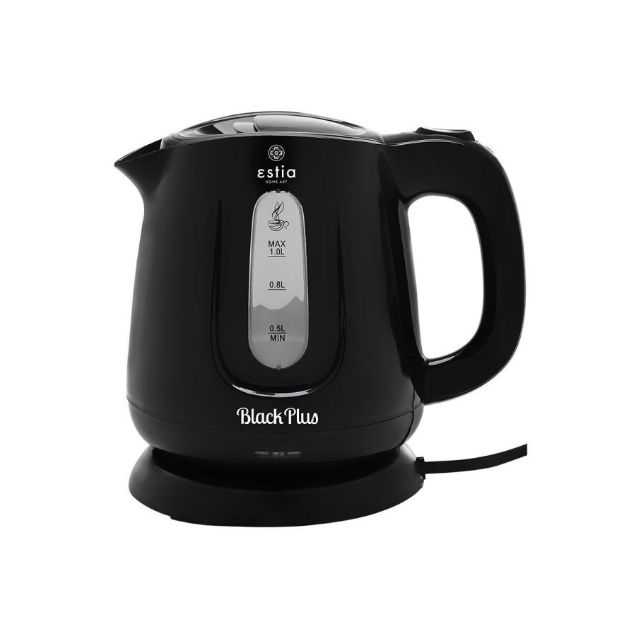 Βραστήρας 1100w 1lt Πλαστικός Μαύρος Estia Home Art Black Plus 06-17231