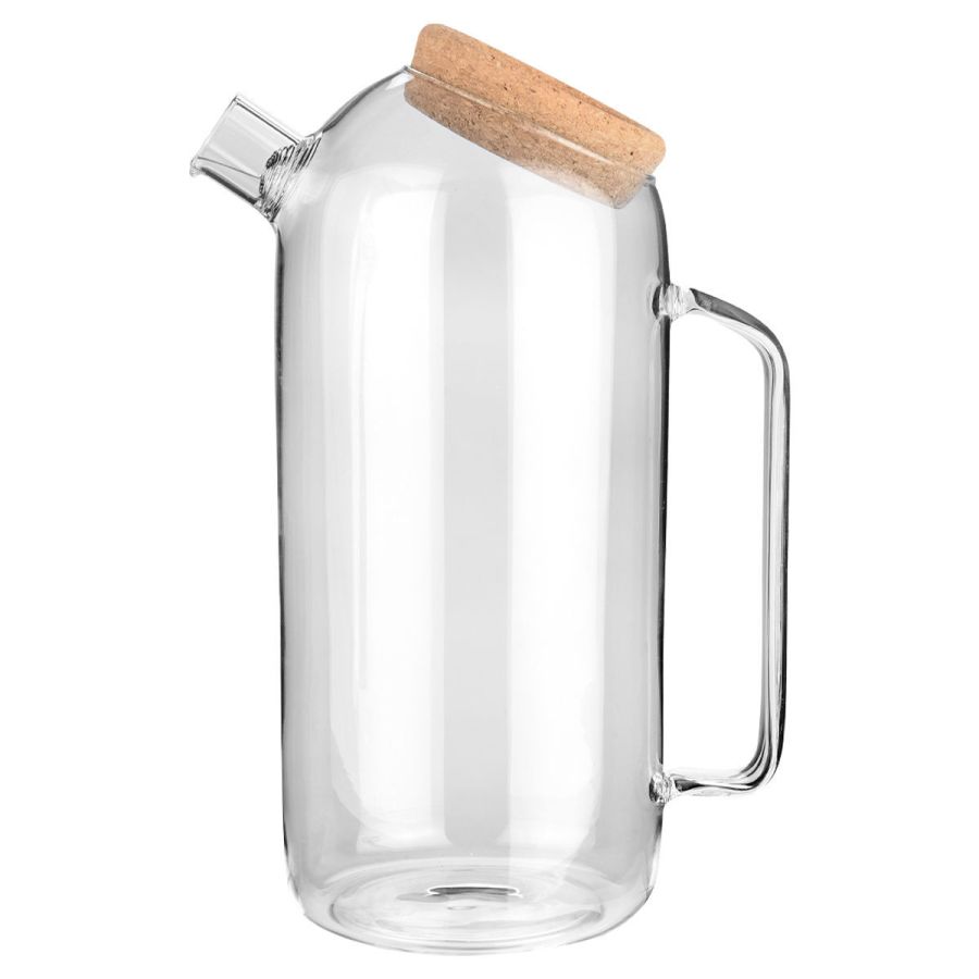 Κανάτα Γυάλινη 1800ml με Καπάκι Φελλού Estia Home Art 01-23584