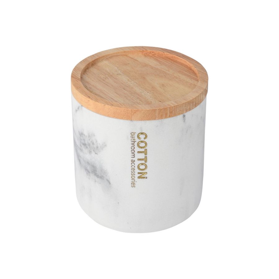 Δοχείο για Βαμβάκι Estia Home Art Marble 02-21818