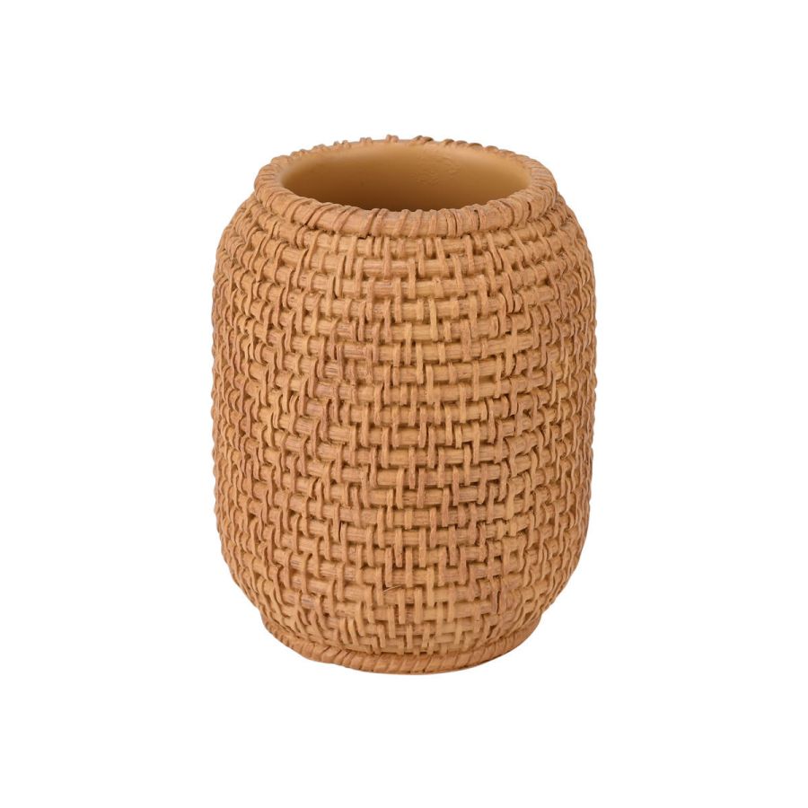 Ποτηροθήκη Μπάνιου Καφέ Ρητίνη Estia Home Rope Art 02-25809