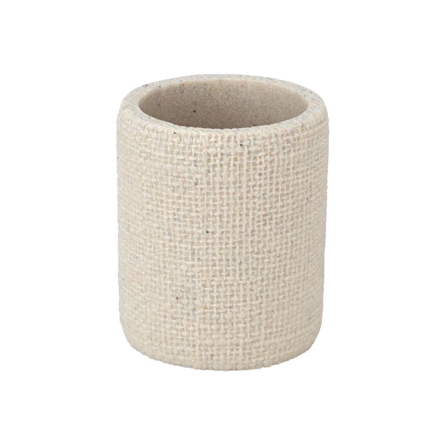 Ποτηράκι Μπάνιου Ρητίνη Μπέζ Estia Home Art Jute 02-25830