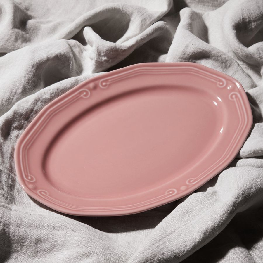 Σαλατιέρα 23cm Πορσελάνινη Ανάγλυφη Athénée Rose 07-13608