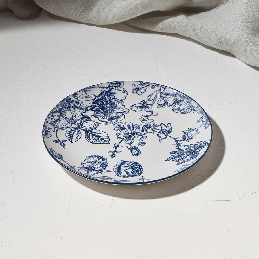 Πιάτο Ρηχό Πορσελάνινο 19cm Estia Home Art Garden 07-21702