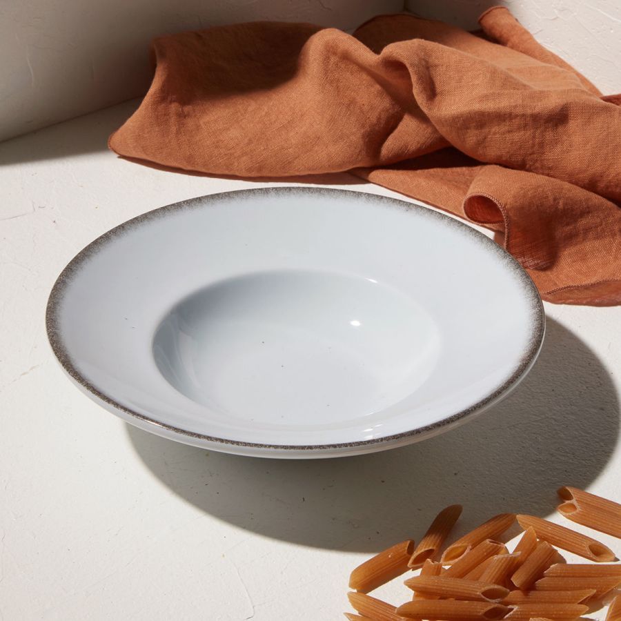 Πιάτο Ριζότου Πορσελάνινο 24cm Estia Home Art Pearl White 07-15381
