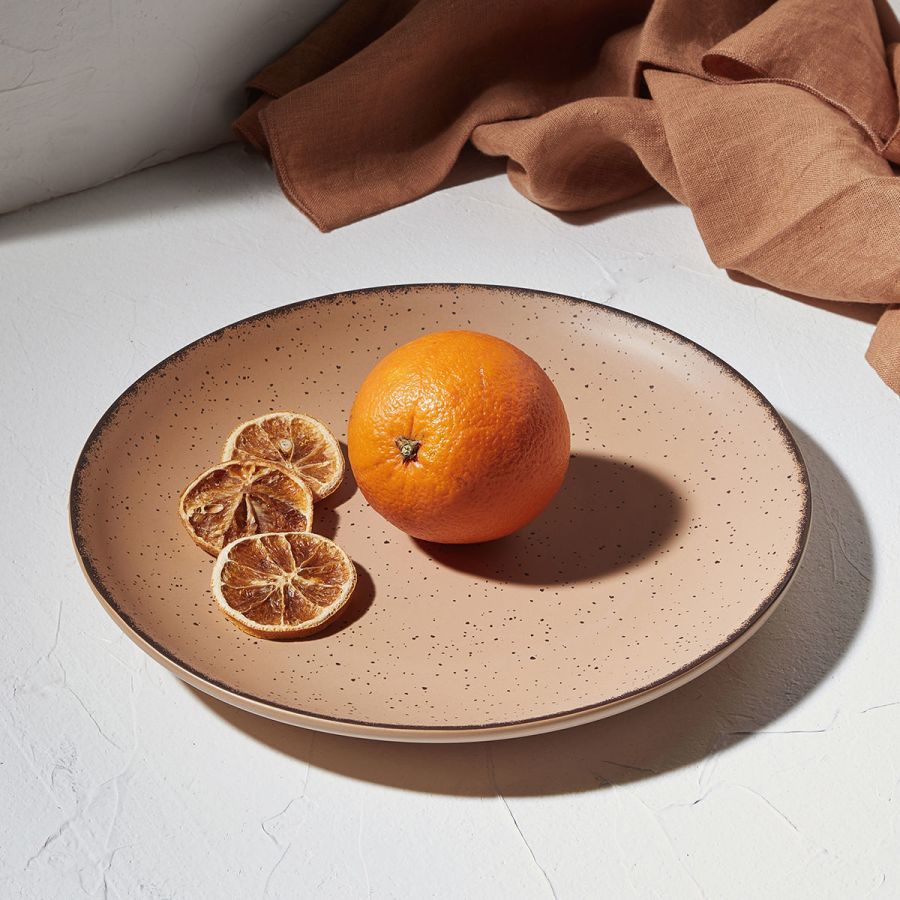 Πιάτο Ρηχό Πορσελάνινο 27cm Estia Home Art Terra Salmon 07-15923