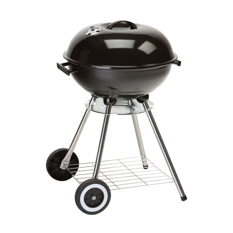 Ψησταριά 44cm BBQ Κάρβουνου με Καπάκι & Ρόδες Μεταφοράς Estia Home Art Terra 05-18771