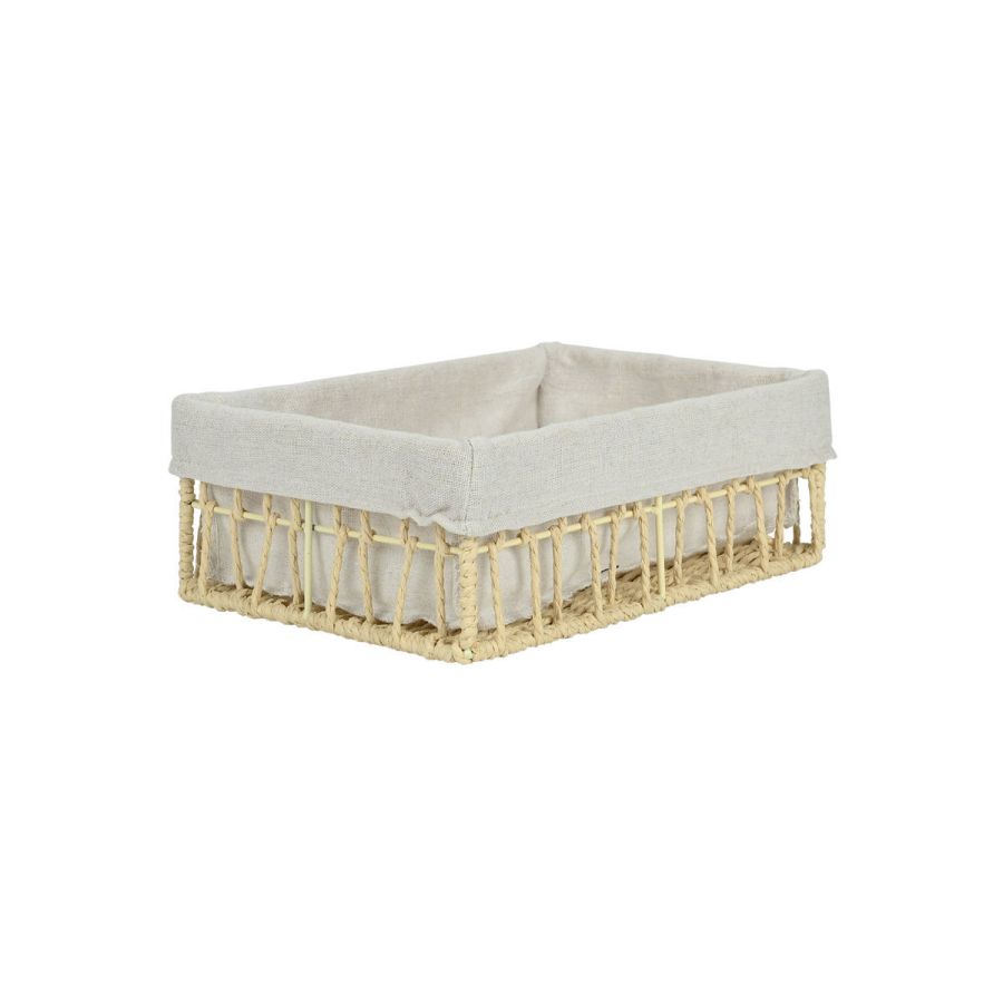 Καλάθι Αποθήκευσης & Οργάνωσης Μπεζ 28x20x10cm Estia Home Art Nest 02-28022