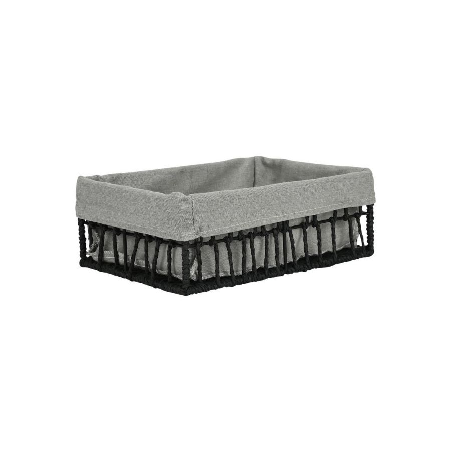 Καλάθι Αποθήκευσης & Οργάνωσης Μαύρο 28x20x10cm Estia Home Art Nest 02-28053