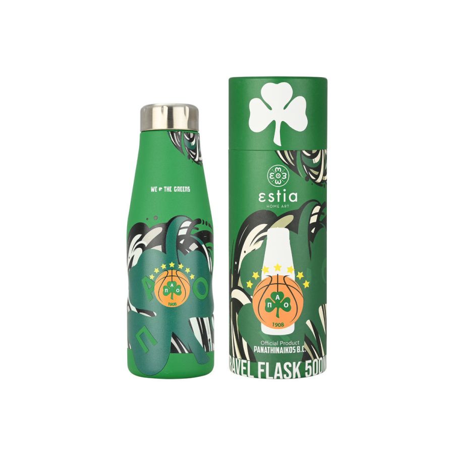 Θερμός 500ml Travel Flask Panathinaikos BC Edition We The Greens Estia Home 00-27186
