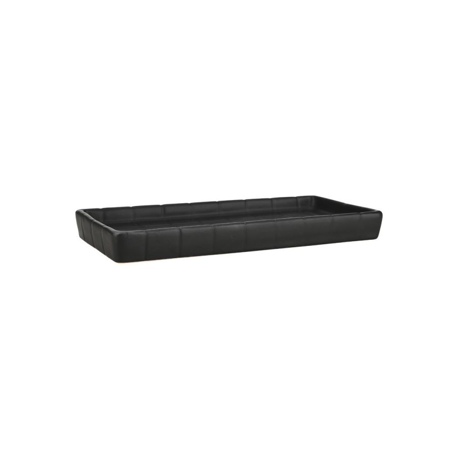 Δίσκος Μπάνιου 20x10x2cm Κεραμικός Μαύρος Estia Home Tiles 02-27711