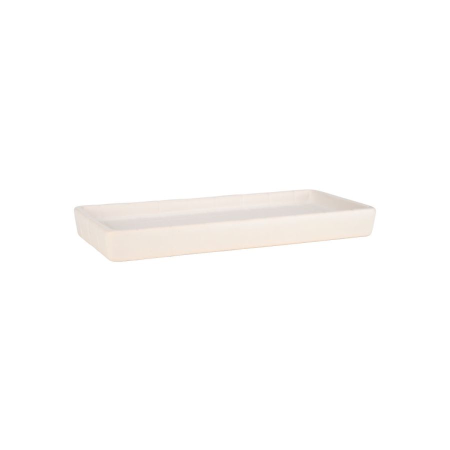 Δίσκος Μπάνιου 20x10x2cm Κεραμικός Λευκός Estia Home Tiles 02-27742