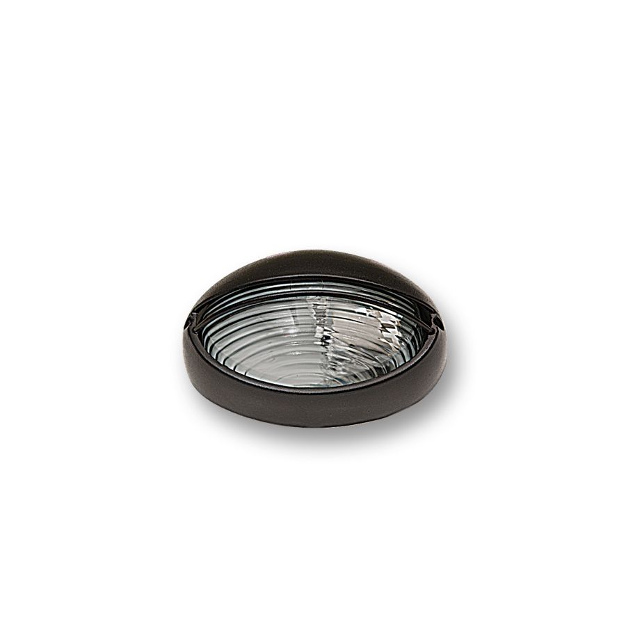 Χελώνα Αλουμινίου Επιτοίχια IP54 L21xW14,2xH10cm 1xE27 Μαύρη Οβάλ WLC 2033 BK  ARlight 0144070