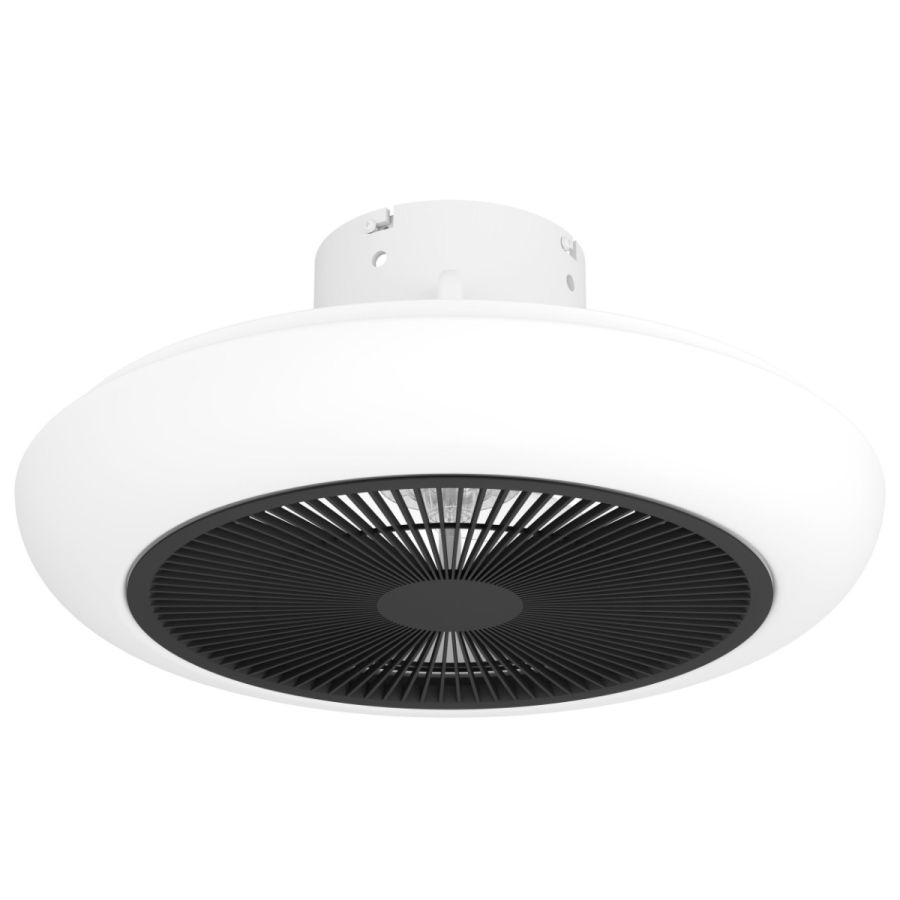 Ανεμιστήρας Οροφής Ø45,5x20cm Led 3x8,5w 3300lm tunable 2700-6500K AC 35w 220-240V,50Hz 5 Ταχύτητες Λευκό-Μαύρο Eglo Sayulita 35094