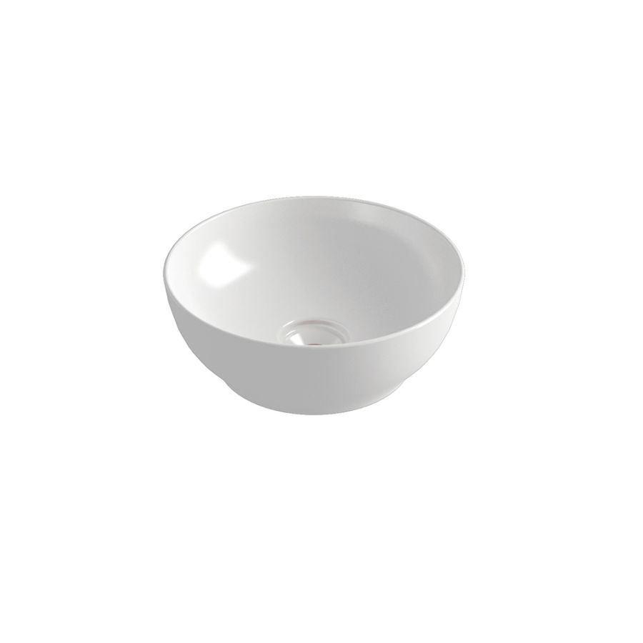 Νιπτήρας Πορσελάνη Επιτραπέζιος Ø38xY14,4 cm Olympia Trend Round 02 White Glossy Orabella 60118