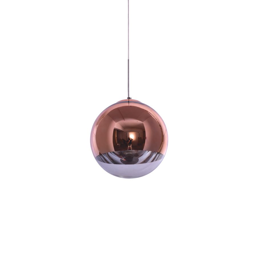 SE3130-1-COP ALESSIA PENDANT COPPER-CLEAR GLASS 1Z1 HOMELIGHTING 77-3706