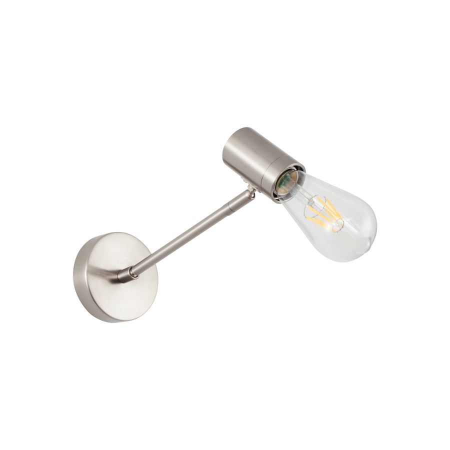 SE21-NM-22 ADEPT NICKEL MATT WALL LAMP Β3 HOMELIGHTING 77-8275