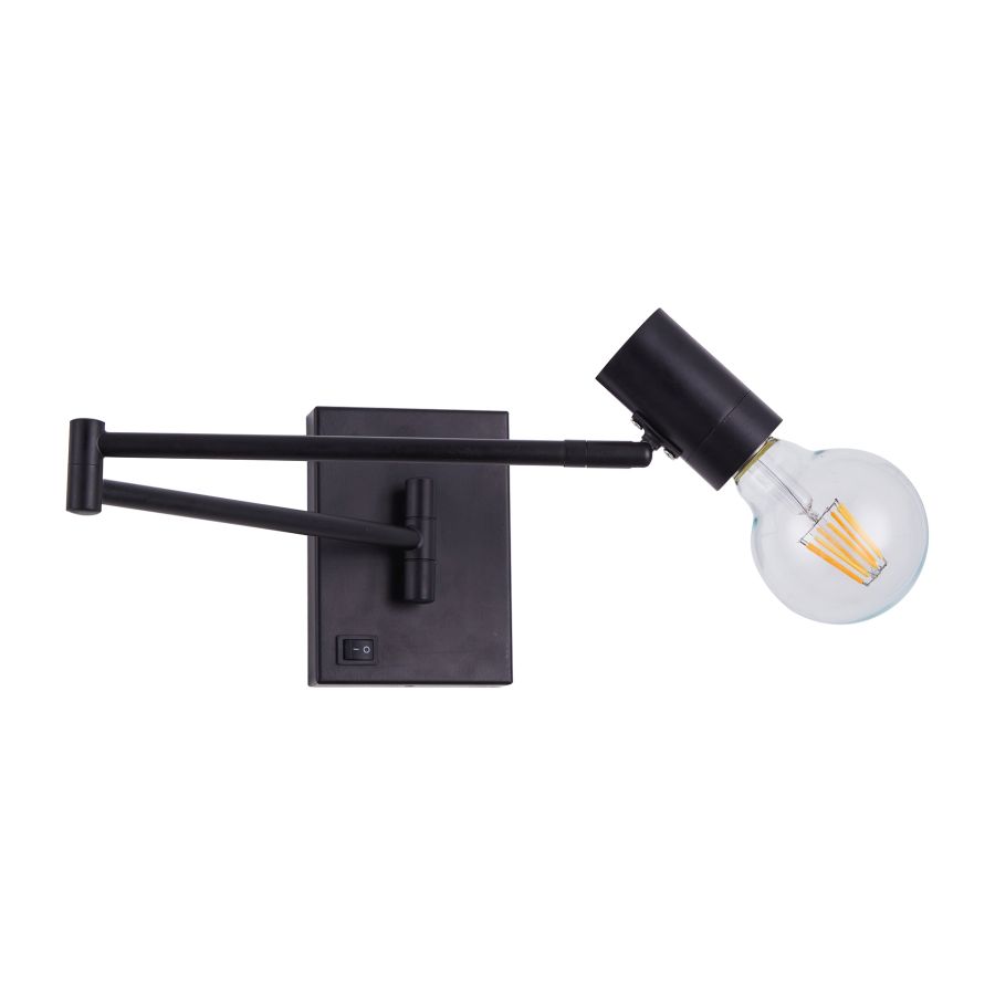 SE21-BL-52 ADEPT BLACK WALL LAMP B3 HOMELIGHTING 77-8281