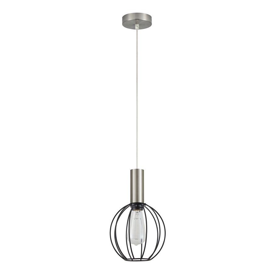 SE21-NM-4-GR2 ADEPT TUBE Nickel Matt Pendant Black Metal Grid+ HOMELIGHTING 77-8442