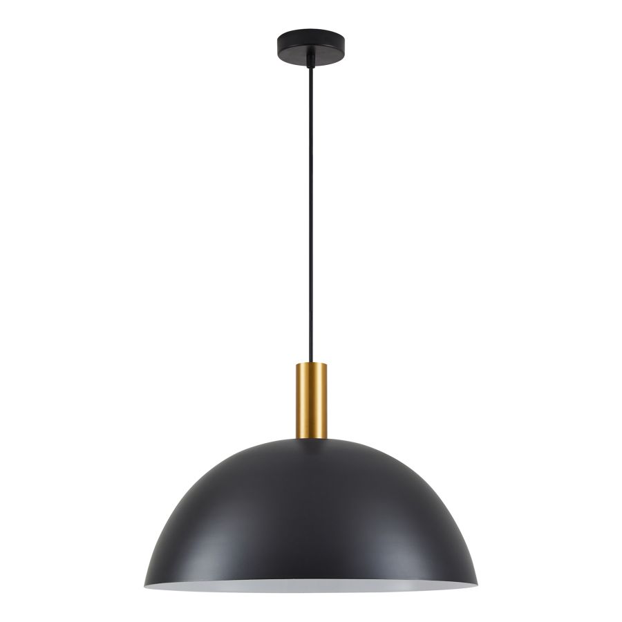 SE21-GM-4-MS50 ADEPT TUBE Gold Matt Pendant Black Metal Shade+ HOMELIGHTING 77-8592