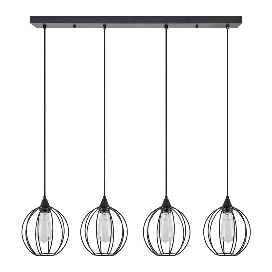 SE21-BL-B10-4BL-GR2 ADEPT PENDANT Black Metal Grid Pendant+ HOMELIGHTING 77-8759