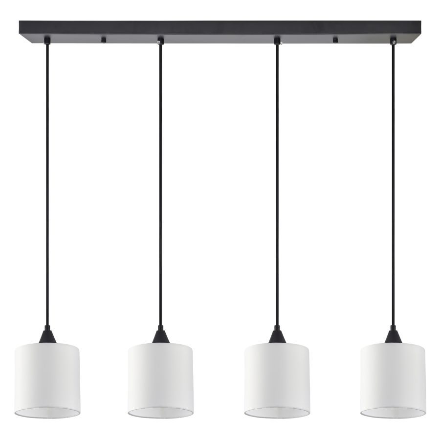 SE21-BL-B10-4BL-SH1 ADEPT PENDANT White Shade Pendant+ HOMELIGHTING 77-9021
