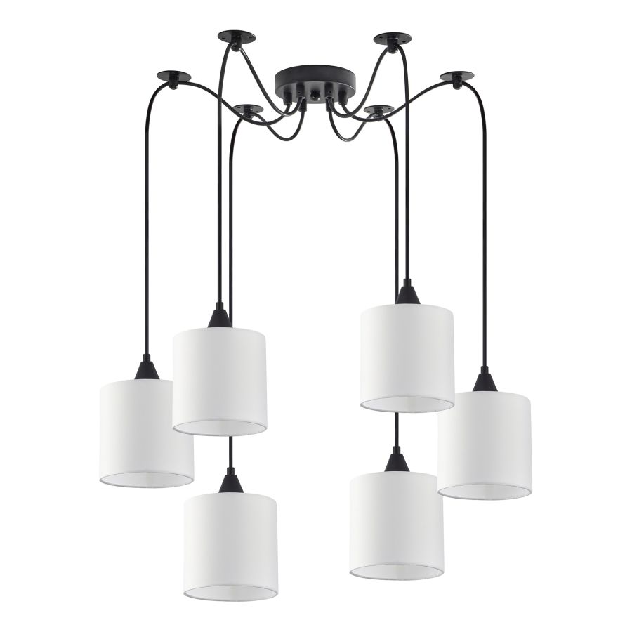 SE21-BL-B10-BL6-SH1 ADEPT PENDANT White Shade Pendant + HOMELIGHTING 77-9024