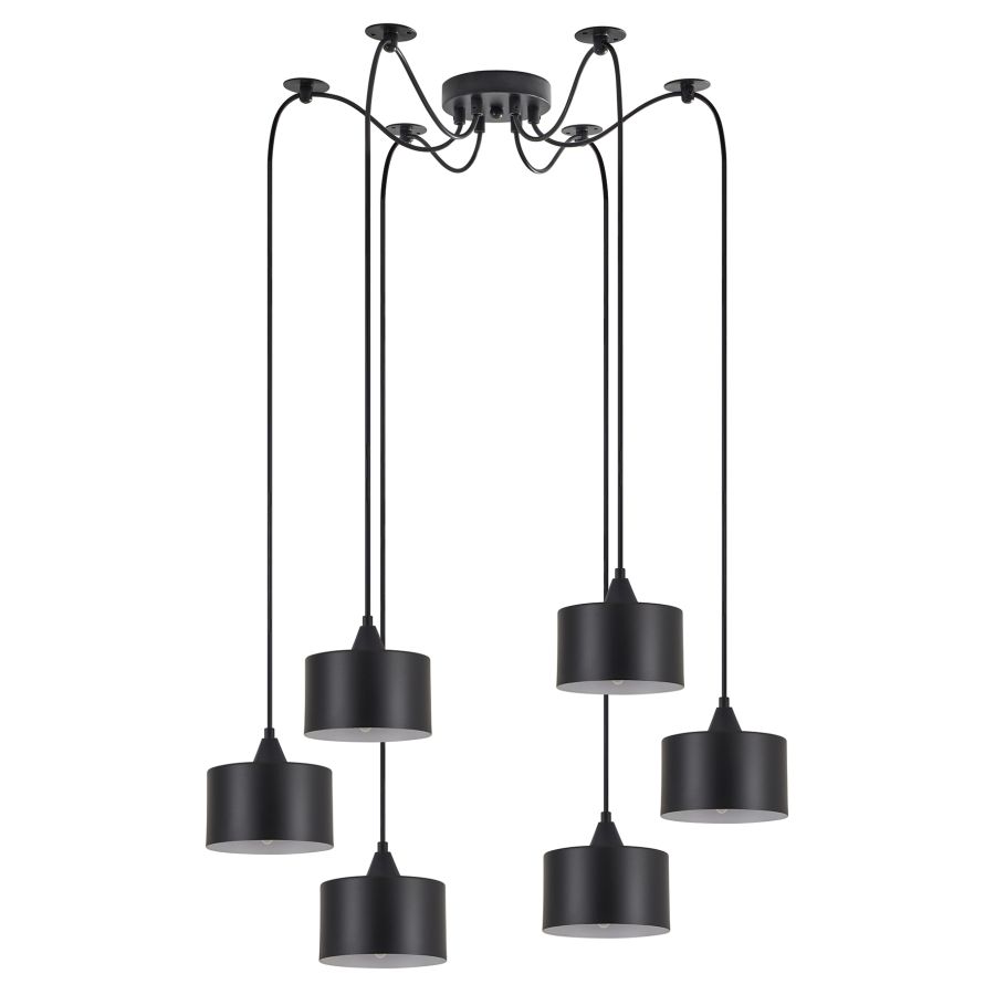 SE21-BL-B10-BL6-MS1 ADEPT PENDANT Black Metal Shade+ HOMELIGHTING 77-9041