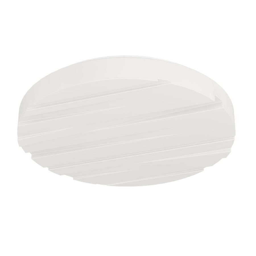 Πλαφονιέρα Οροφής Μοντέρνα Πλαστική Λευκή Ø28cm LED 3000K 1100lm Eglo Ferentino 900607