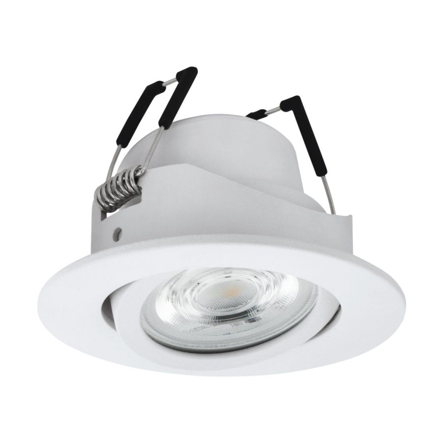 Χωνευτό Σποτ Στρογγυλό Λευκό 8,8x8,8cm LED 2700-6500K 345lm Ρυθμιζόμενο Εφαρμογή-Τηλεχειριστήριο Eglo Saliceto 99671