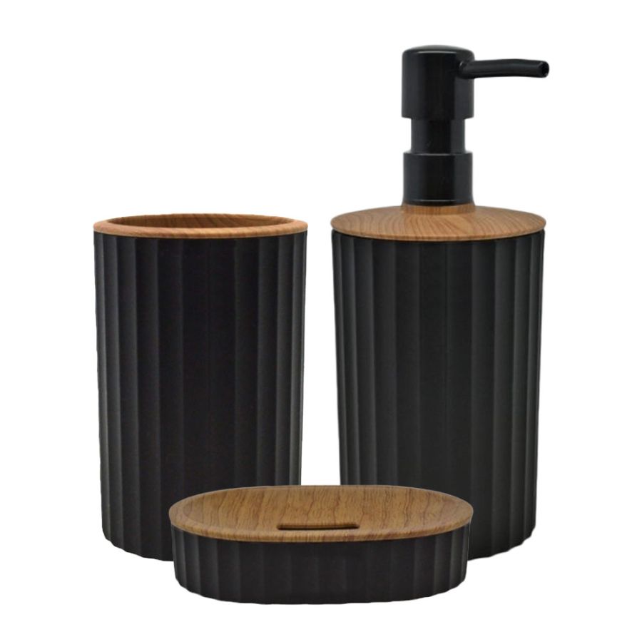 ΣΕΤ ΜΠΑΝΙΟΥ 3ΤΕΜ SL8367 ΜΑΥΡΟ San Lorentzo 7335BLACK