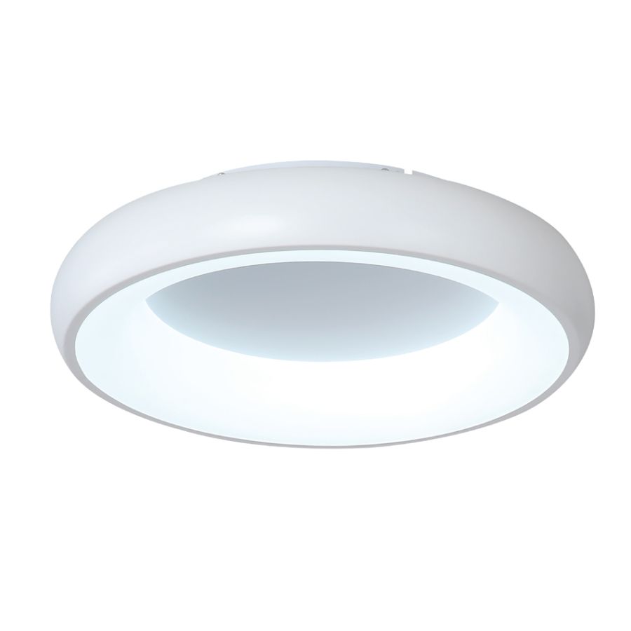 InLight Πλαφονιέρα οροφής LED 110W 3CCT από λευκό ακρυλικό D:60cm 42020-A-White
