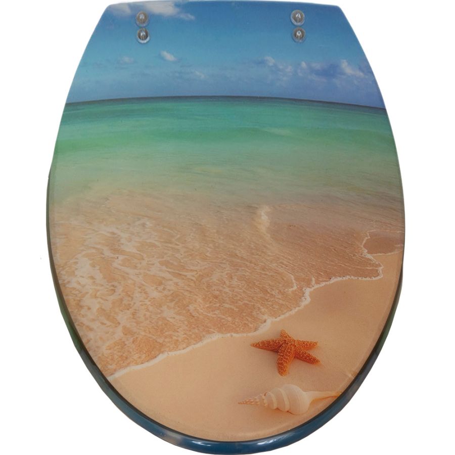 ΚΑΠΑΚΙ WC STARFISH SAND 36(φ)x43(μ) San Lorentzo 8040