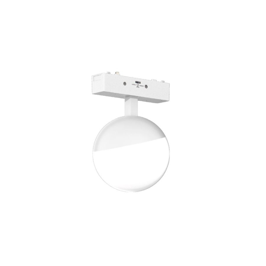 Φωτιστικό LED 6W 3000K-6000K για Ultra-Thin μαγνητική ράγα σε λευκή απόχρωση by tuya and zigbee D:10cmX10cm T05305-White