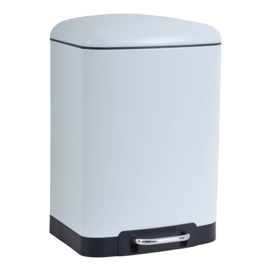 ΚΑΔΟΣ ΑΠΟΡΡΙΜΑΤΩΝ ΜΕΤΑΛΛΙΚΟΣ SOFT CLOSE ΛΕΥΚΟΣ SL1063 INOX 12L San Lorentzo 8399