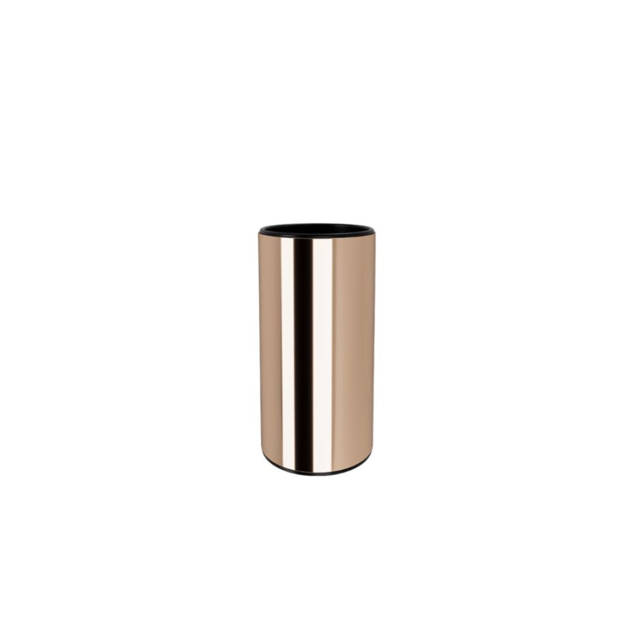 Ποτηροθήκη Μεταλλική Επιτραπέζια W60xD60xH120mm Rose Gold Gloss PVD Verdi 3012551