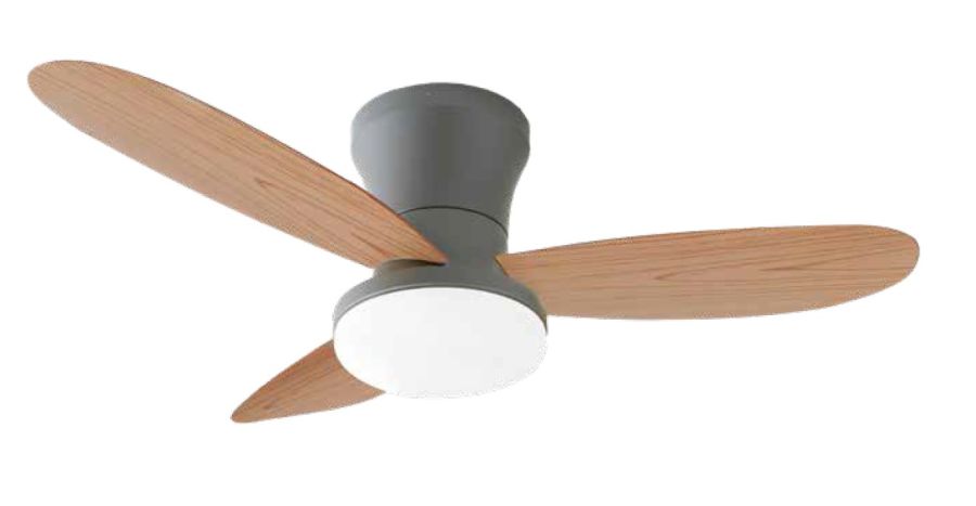 it-Lighting AURORA Ανεμιστήρας Οροφής με LED 20W, DC Μοτέρ & Smart App - Γκρι/Ξύλο 102001030