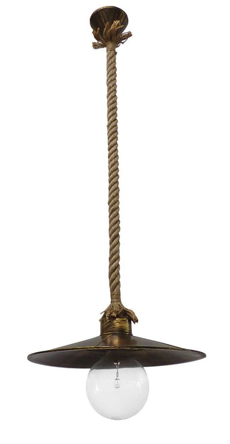 Κρεμαστό φωτιστικό Vintage UT-180K ROPE UT-BRONZE Heronia 31-0973-