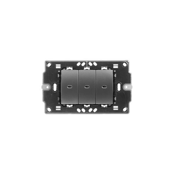 ΒΑΣΗ ΜΕΤΑΛΛΙΚΗ 3 ΘΕΣΕΩΝ LEON Eurolamp 152-20801