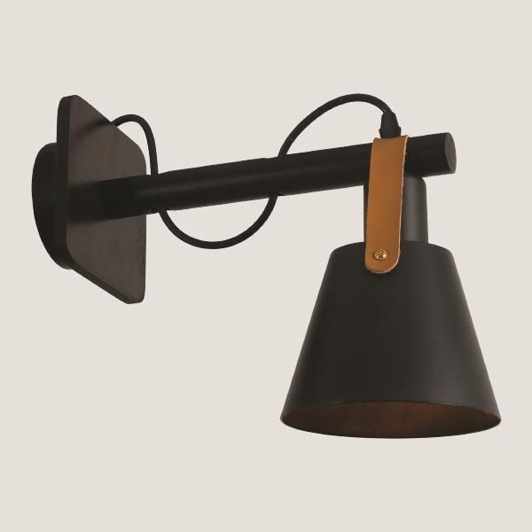 ΑΠΛΙΚΑ ΤΟΙΧΟΥ Ε27 310X150X170 ΜΑΥΡΟ ARTE ILLUMINA Eurolamp 144-28000