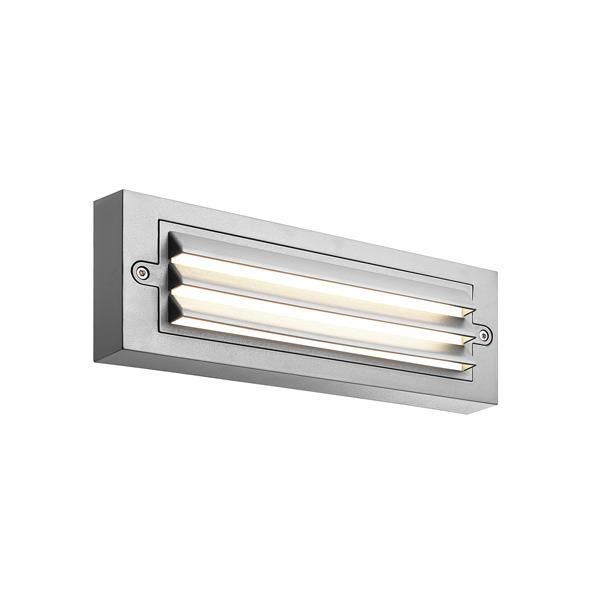 ΦΩΤΙΣΤΙΚΟ ΤΟΙΧΟΥ ΜΕ ΓΡΙΛΙΕΣ LED 6W 255X42X90 3CCT IP65 ΓΚΡΙ "SENARIO" ARTE ILLUMINA Eurolamp 145-52110