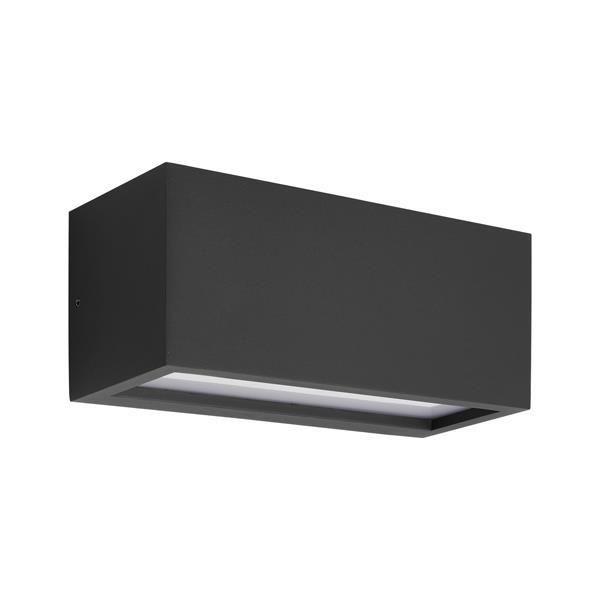 ΑΠΛΙΚΑ ΤΟΙΧΟΥ Ε27 250X110X10 IP54 ΜΑΥΡΗ "AMIGO" ARTE ILLUMINA Eurolamp 145-20633