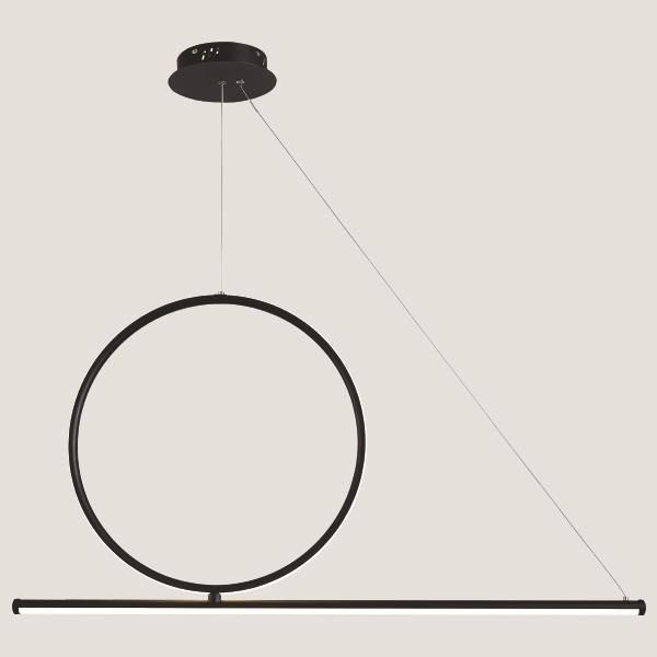 ARTE ILLUMINA ΦΩΤΙΣΤΙΚΟ ΚΡΕΜΑΣΤΟ LED 32W 100X18 ΛΕΥΚΟ/ΜΑΥΡΟ Eurolamp 144-16018